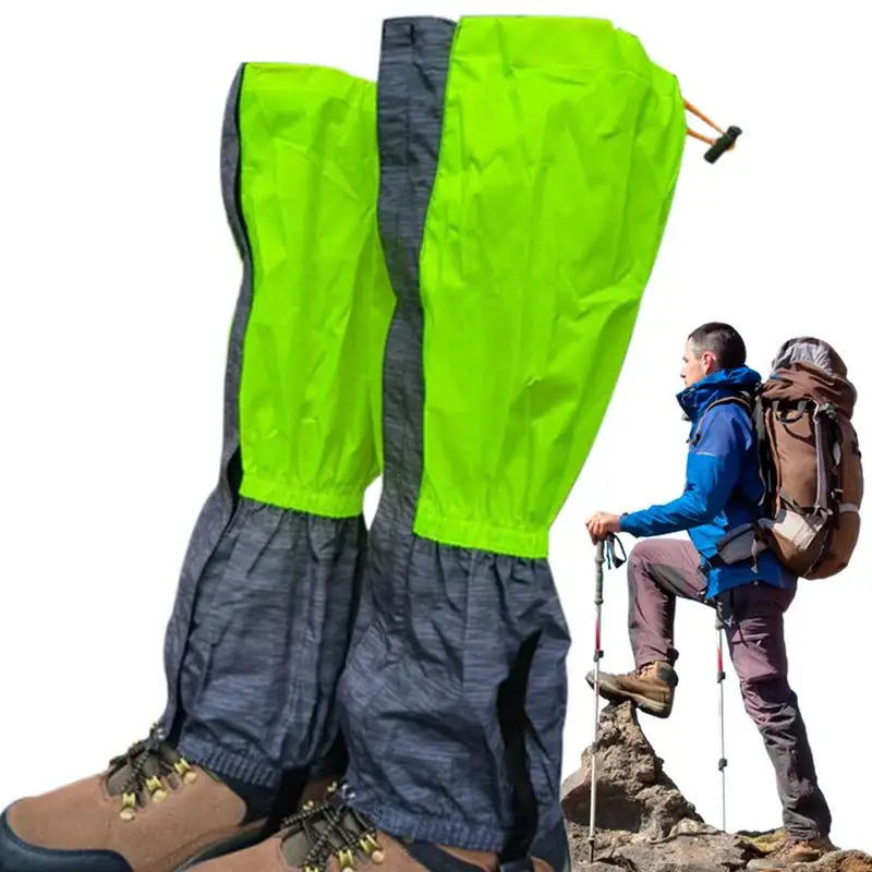 Waterproof Camping Leg Gaiters Hiking Boot Legging Shoes Gaiters Shoe Cover Adjustable Boot Gaiters For Snow Climbing Accessoriy
