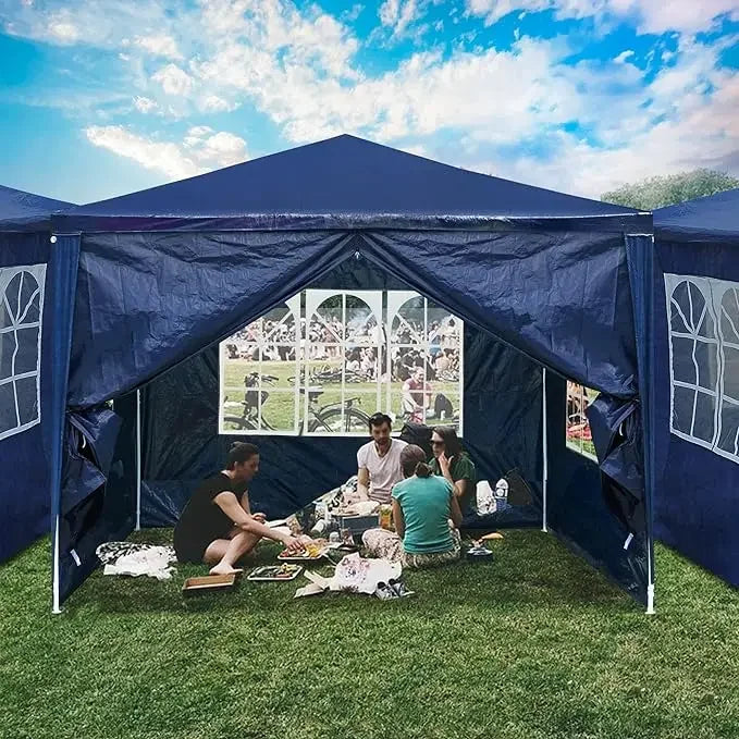 Gazebo Outdoor Wedding Party Patio Enclosed Canopy Tent W/Removable Side Wall Canopy for Fetes Event Yard Decoration Outdoor