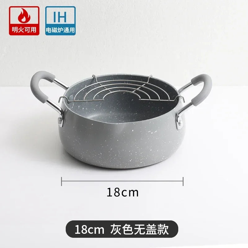Tempura Deep Household Small Fryer Japanese Style Induction Cooker Universal Gas Universal Boss's Wife Keeps The Money Beaut
