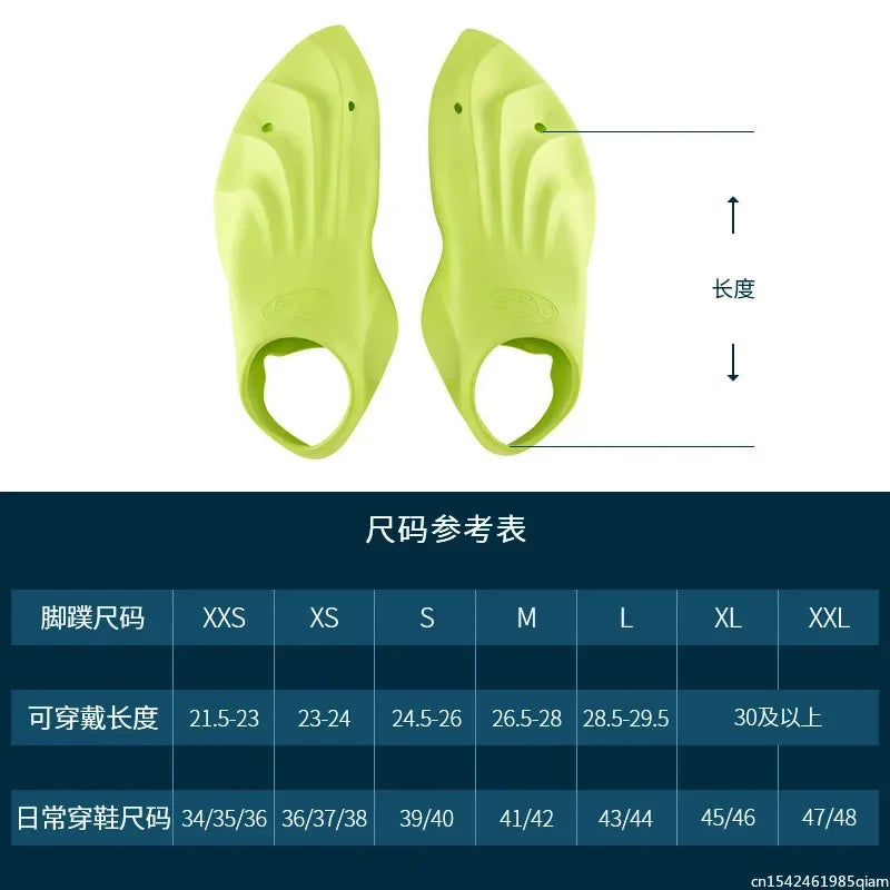 Professional Training Swimming Fins Flexible Soft Comfort Adult Snorkeling Foot Flipper Diving Fins