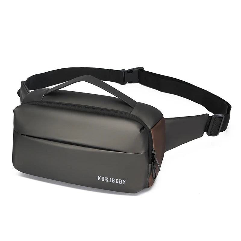 Fashion Business Waist Bag Multifunction Fanny Pack Men Belt Bag Casual Travel Storage Shoulder Crossbody Chest Bag Male Handbag