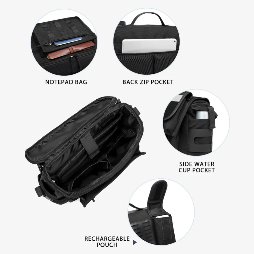 Outdoor Hiking High Capacity Canvas Travel Bags Men Camping Luggage Bag One Shoulder Portable Package