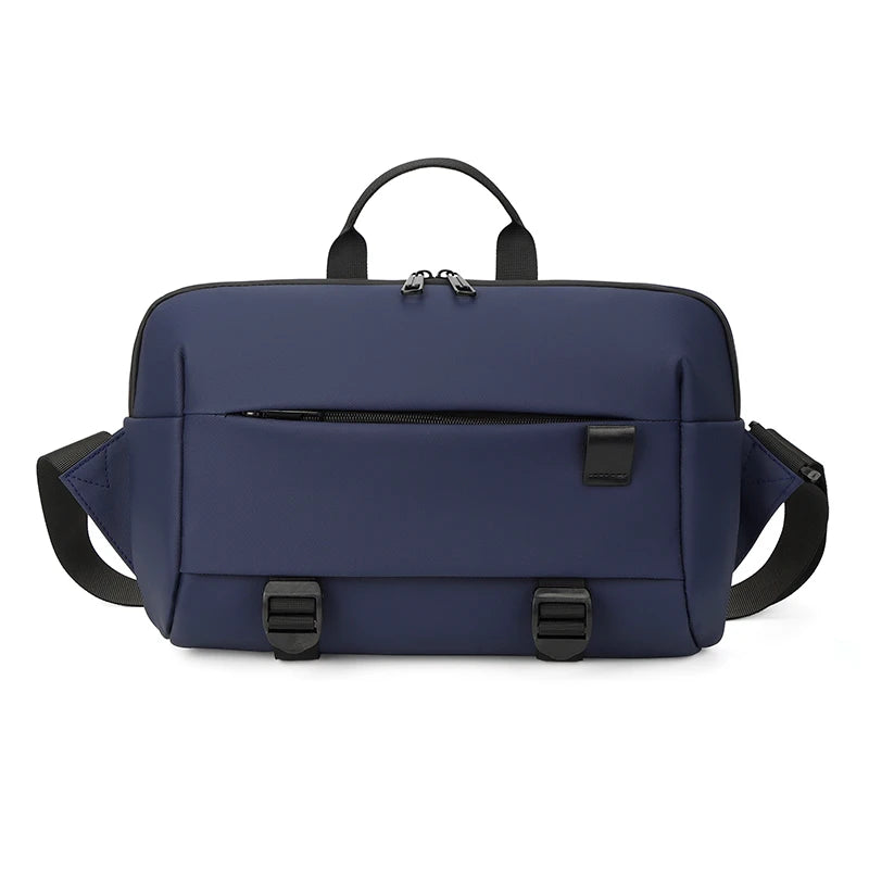 Quality Nylon Chest Packs Fashion Business Handbag Men Waist Bag 2024 New Male Fanny Pack Leisure Travel Shoulder Crossbody Bags