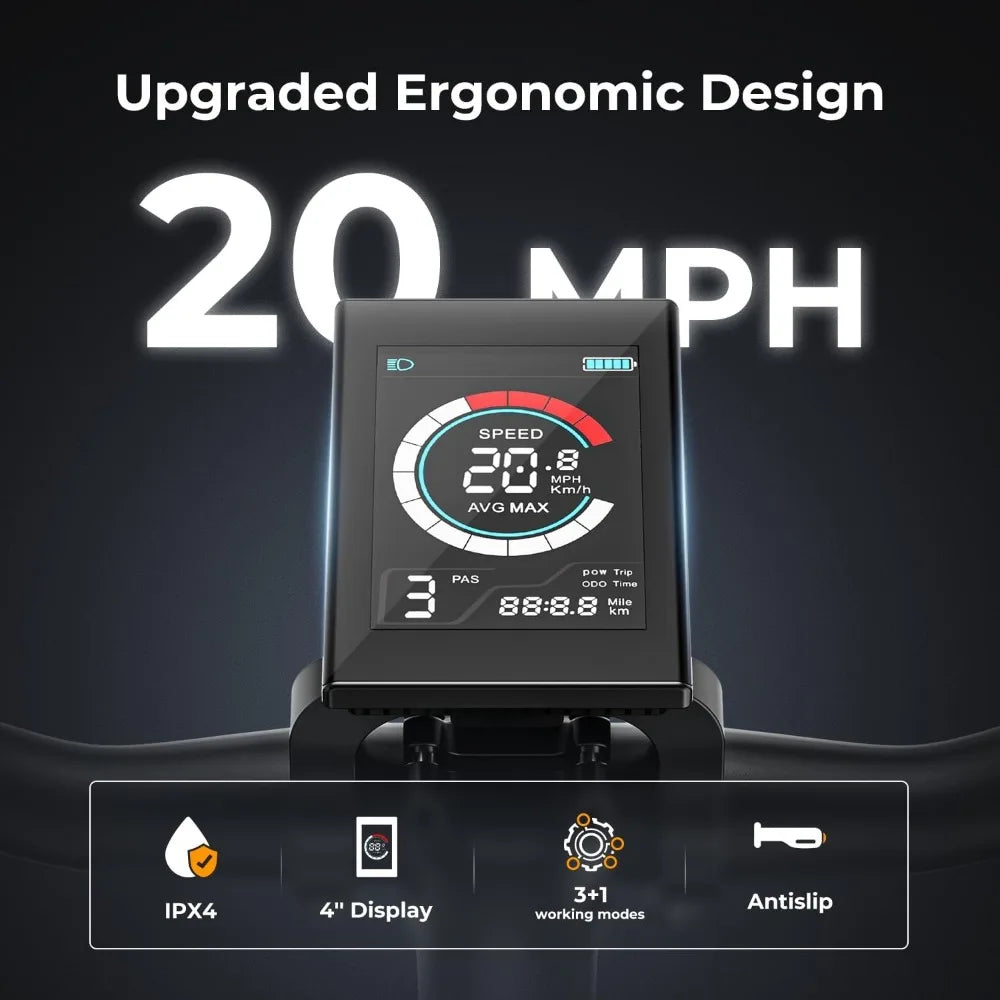 EB5 Electric Bike for Adults with Peak 500W Brushless Motor, 40Miles 20MPH Commuting Electric Mountain Bike