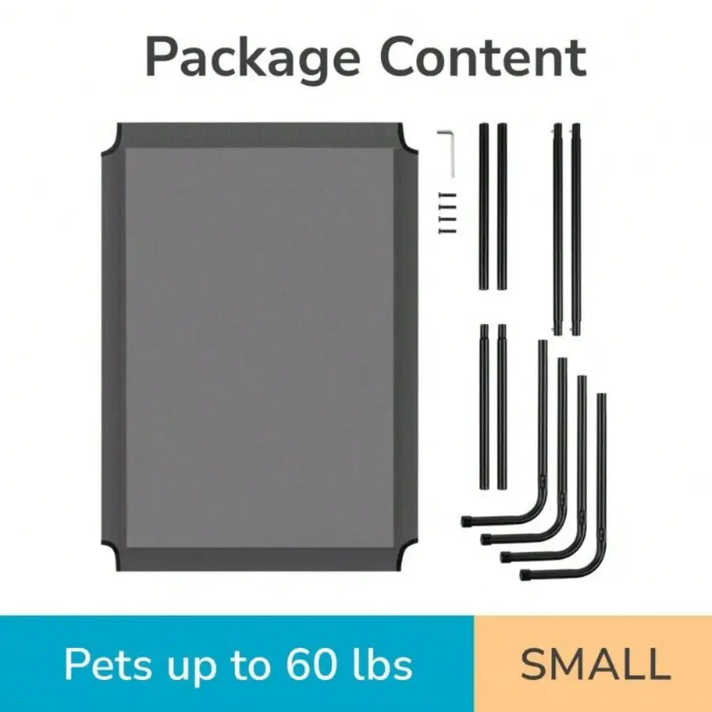 43" Elevated Dog Bed Pet Cat Raised Sleeping Cot Hammock Indoor&Outdoor