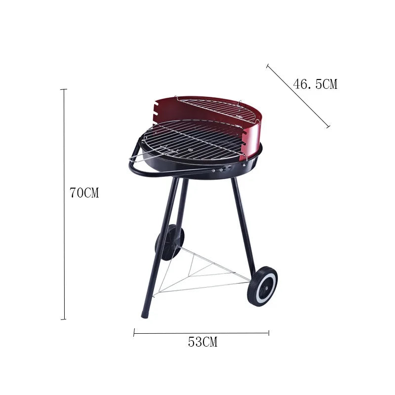 Grill Stand Camping Cookware Stainless Steel BBQ Brazier Outdoor Picnic Multifunction Barbecue Moby Garden Kitchen Furniture