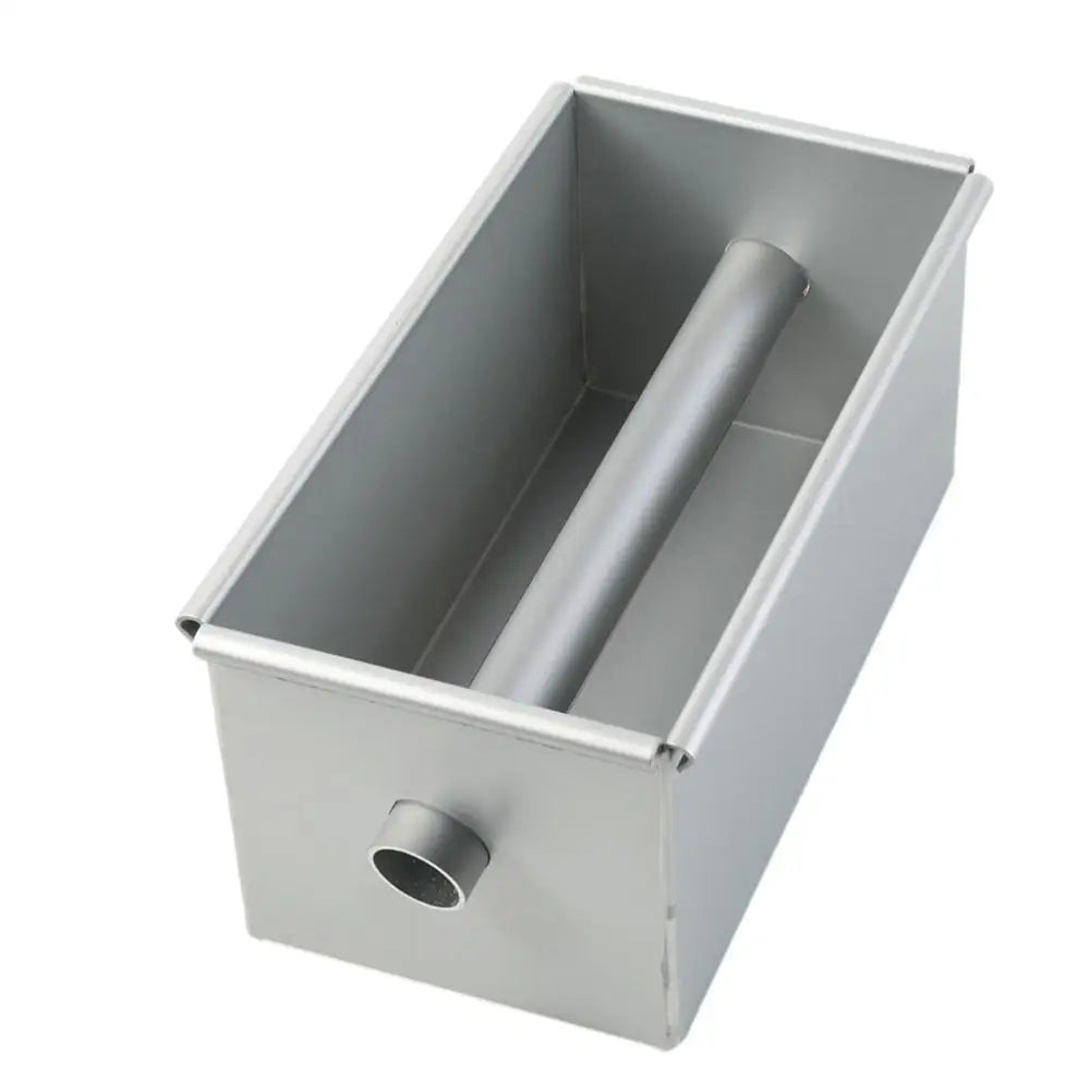 Bread Pans For Baking Nonstick Flowing Heart Cake Mold Aluminium Alloy Long Baking Bread Loaf Pan With Removable Tube For Banana