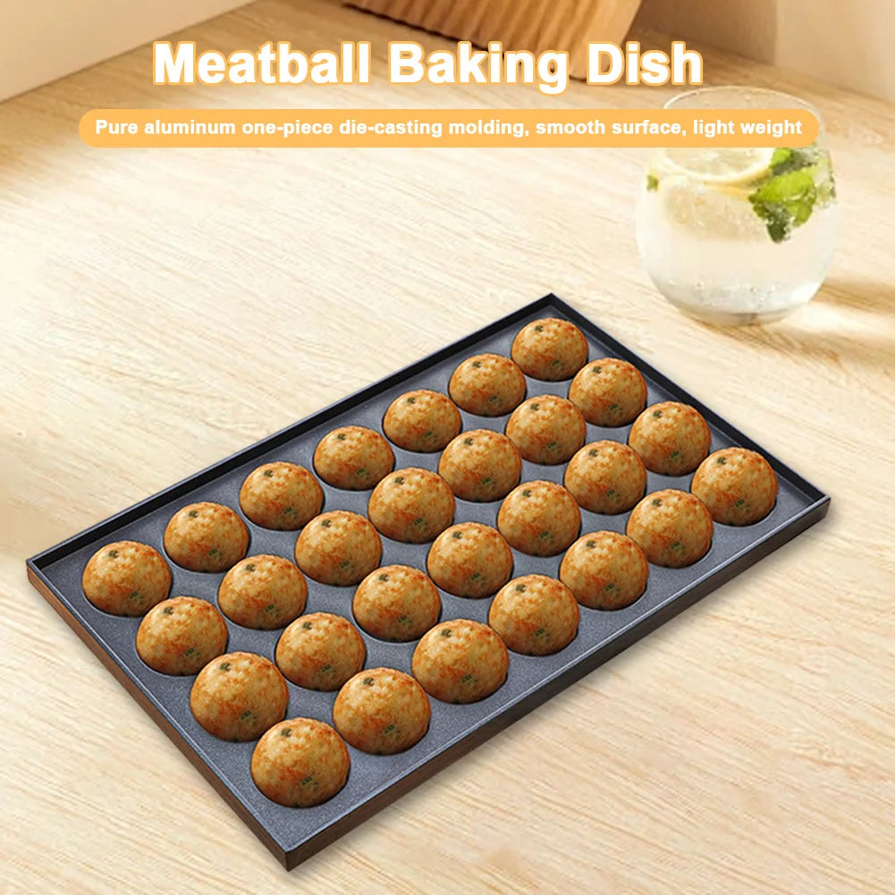 Octopus Meatball Plate Nonstick Octopus Meatball Grill Pan Multi Purpose Takoyaki Maker Meatball Sheet Pan Cooking Baking Tools