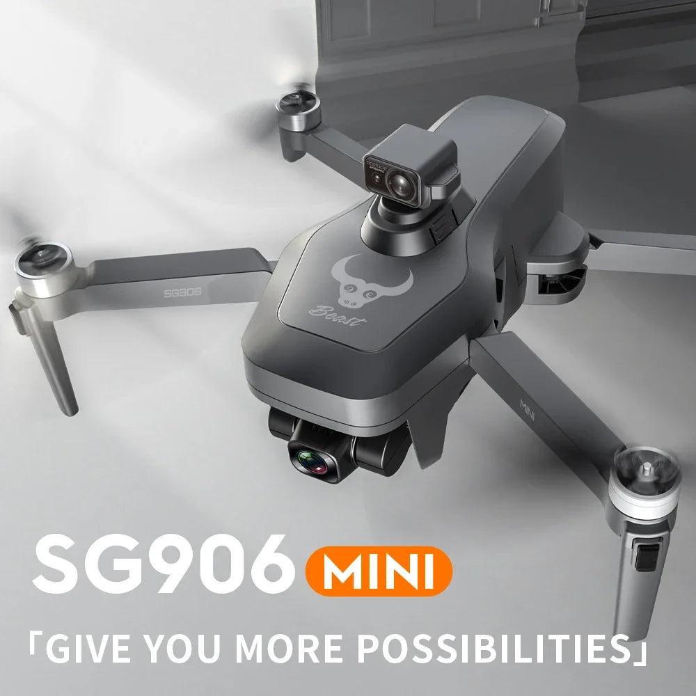 SG906 mini Drone with 3 axis Gimbal 4K HD Camera 5G WiFi Flight time 25 Mins RC Distance 1200M Folding Quadcopter