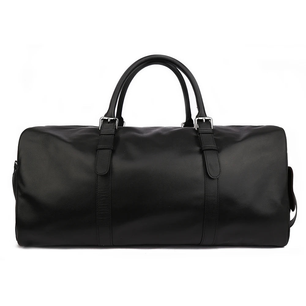 leather retro luggage bag foldable fitness leisure shoulder bag handbag large capacity male fashion multifunctional travel bags