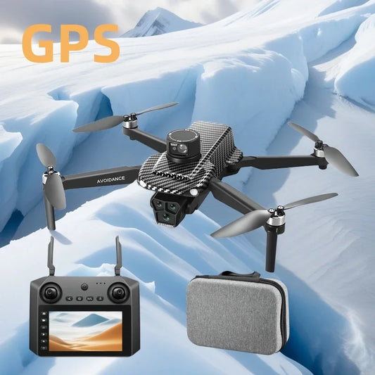 GPS Drone With 4.5inch LCD Remote Control Toys Brushless Motor RC Quadcopter 5G Digital Transmission 4K Drone With Camera U198