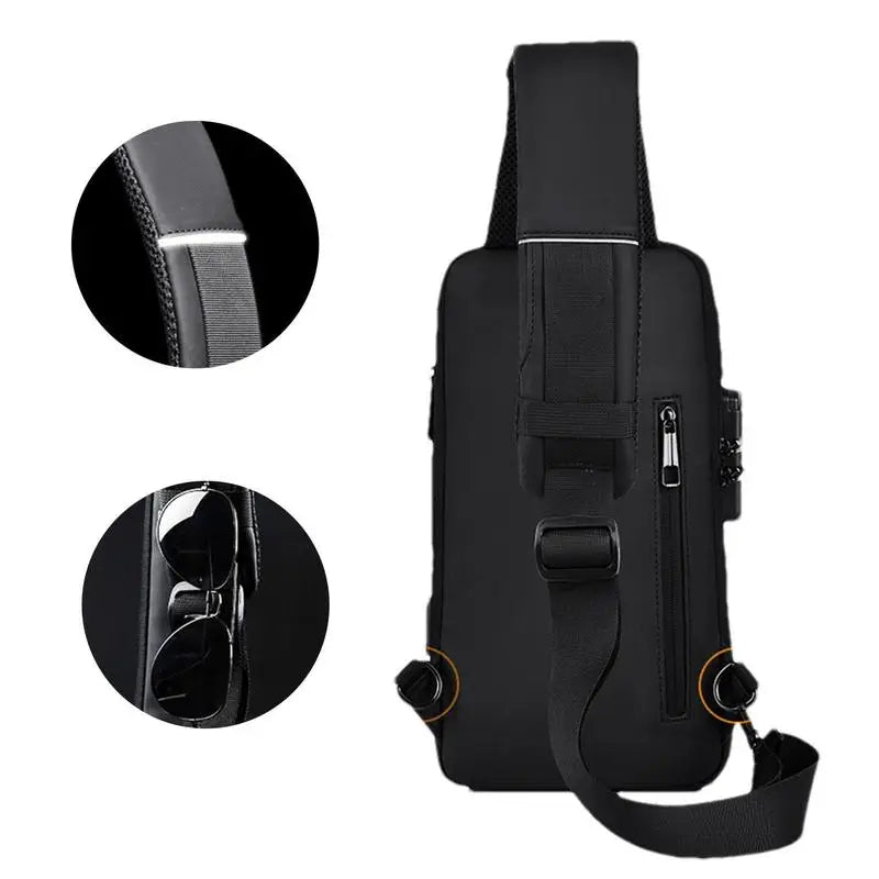 Men Sling Bags Crossbody Scratch Resistant Sling Bags Men Shoulder Backpack LightweightStrap Backpack Sling Bag Backpack