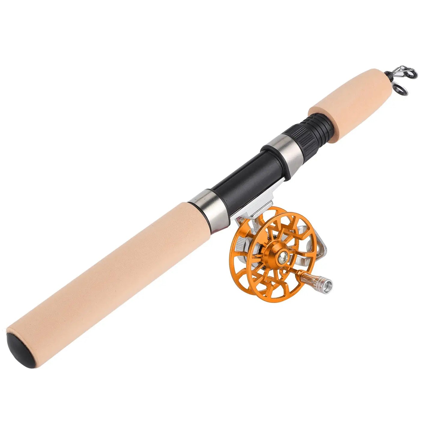 Telescopic Fishing Rod Set 60cm/66cm with Reel - Outdoor  Fishing Kit & Tackle for Winter Adventures