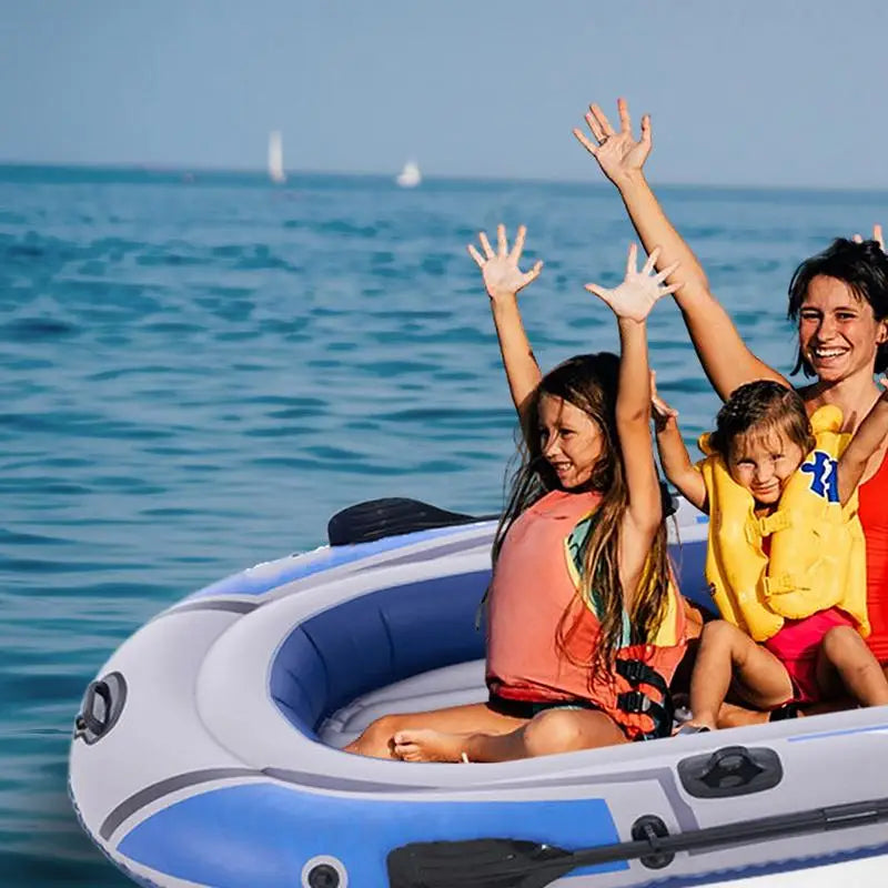 PVC Inflatable Boat Three Person Kayak High Quality Canoe Motor Boat Suitable For Fishing Rafting Diving Water Transport