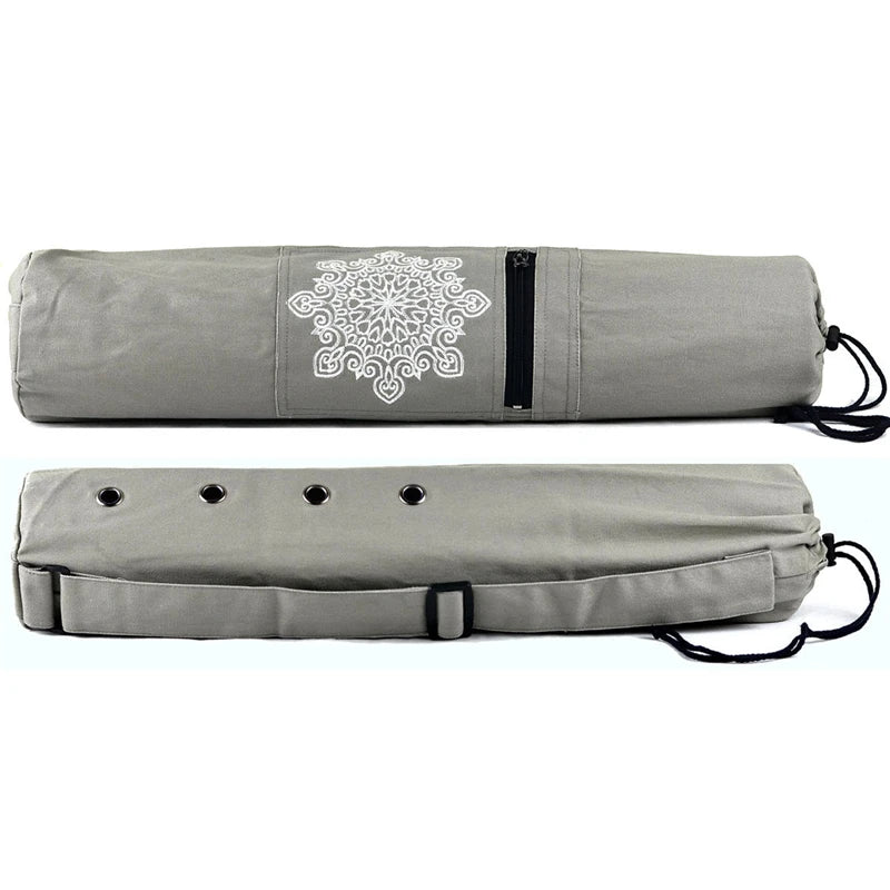 Hot Yoga Mat Cover Wear Resistant Canvas Yoga Backpack Breathable Sports Fitness Canvas Bag Yoga Blankets Accessories