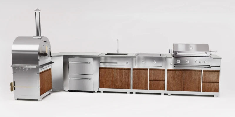 Kitchen Outdoor Set Outdoor Kitchen Cabinets Bbq Island Modern Grey Kitchen Sink Faucet CN;ZHE