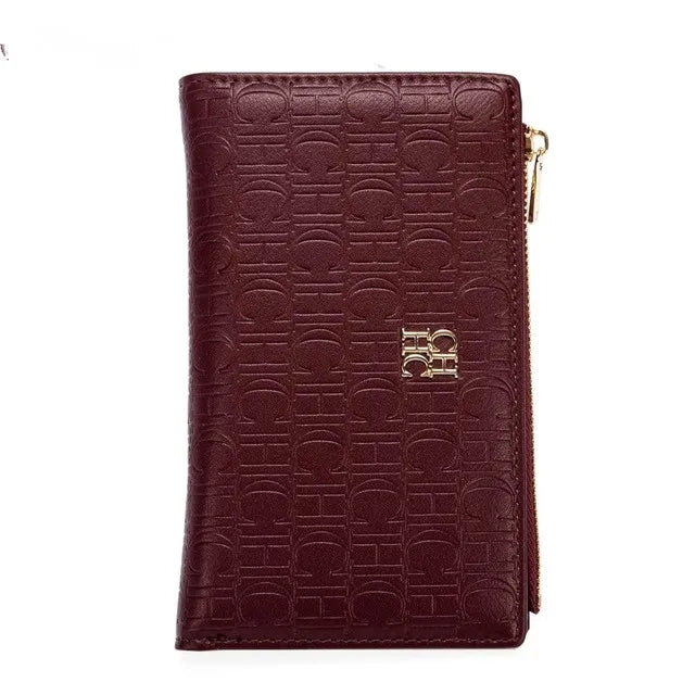 CHCH Simple Square Short Wallet for Women Small Wallet Women Luxury Purse Wallet with Card Clip Portable Bag