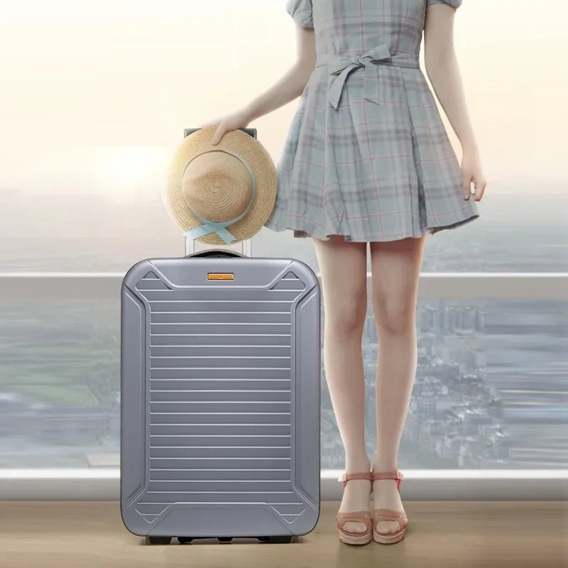 20/24/28 Inch Foldable Storage Roller Trolley Luggage Sets PC Suitcase Multi-functional Travel Bag Carry on Cabin Case