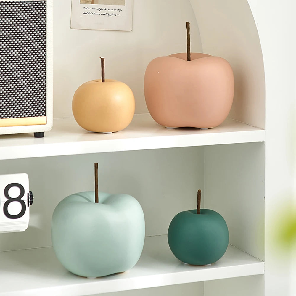 Fruit Statues and Statues Apple Sculptures  Figurines for Interior House Decorations Modern Home Decoration Luxury Room Decor