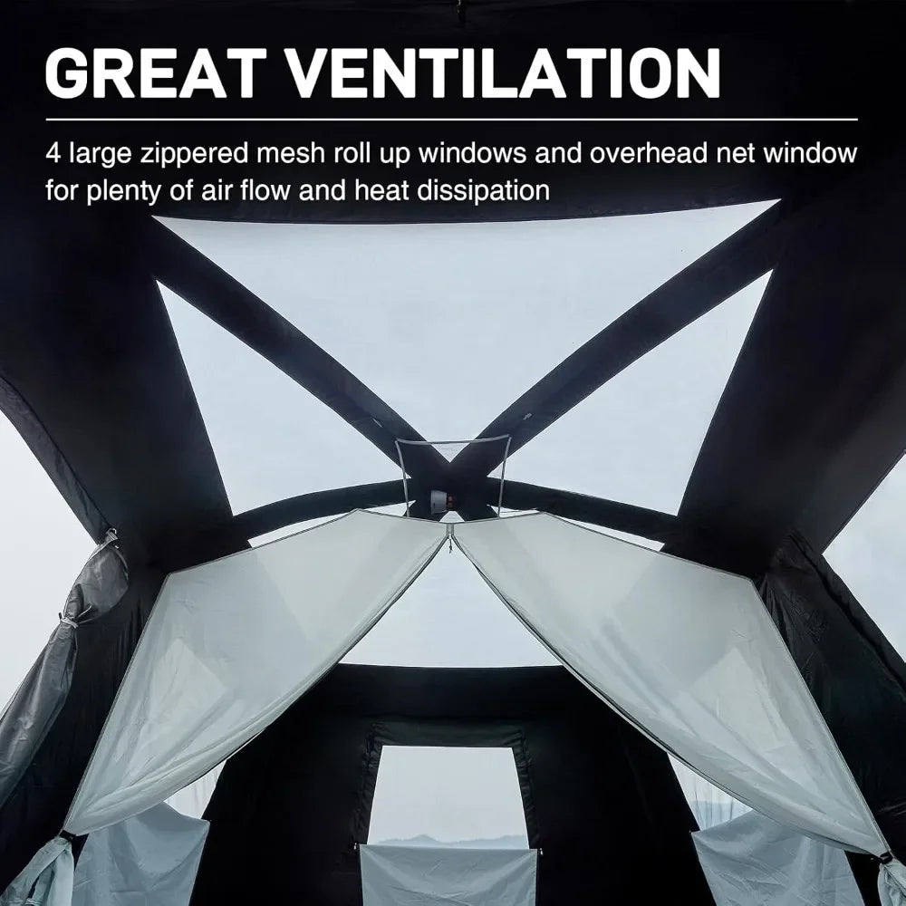 10 Person Camping Blackout Tent Multi Room Tent for Family Portable Cabin Tent for Outdoor Large Tents with Rainfly Carry Bag