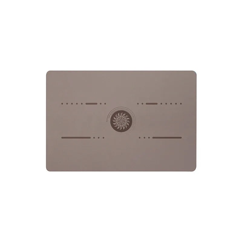 Pu Natural Rubber Yoga Mat Flat Support Portable Mini Auxiliary Pad Anti-Slip Knee Cushion Meditation Head Upside Sport Exercise