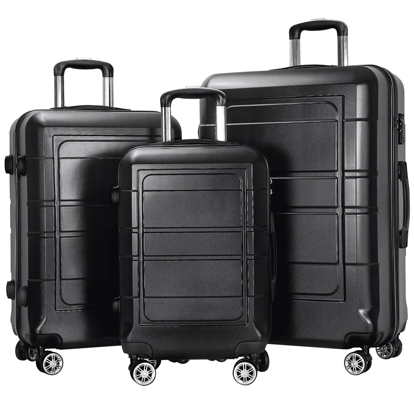 1/3 Piece Suitcase Luggage Sets, ABS Hardside Suitcase Set, TSA Lock, Carry On Luggage, Travel Suitcase with Spinner Wheel