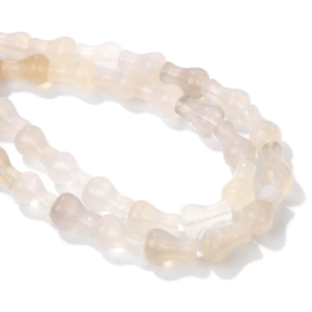 8x12mm Natural Vase Shape Stone Beads Agates Opal Tiger Eye Gems Bead Polished Spacer Loose Beads for Jewelry Making Handmade