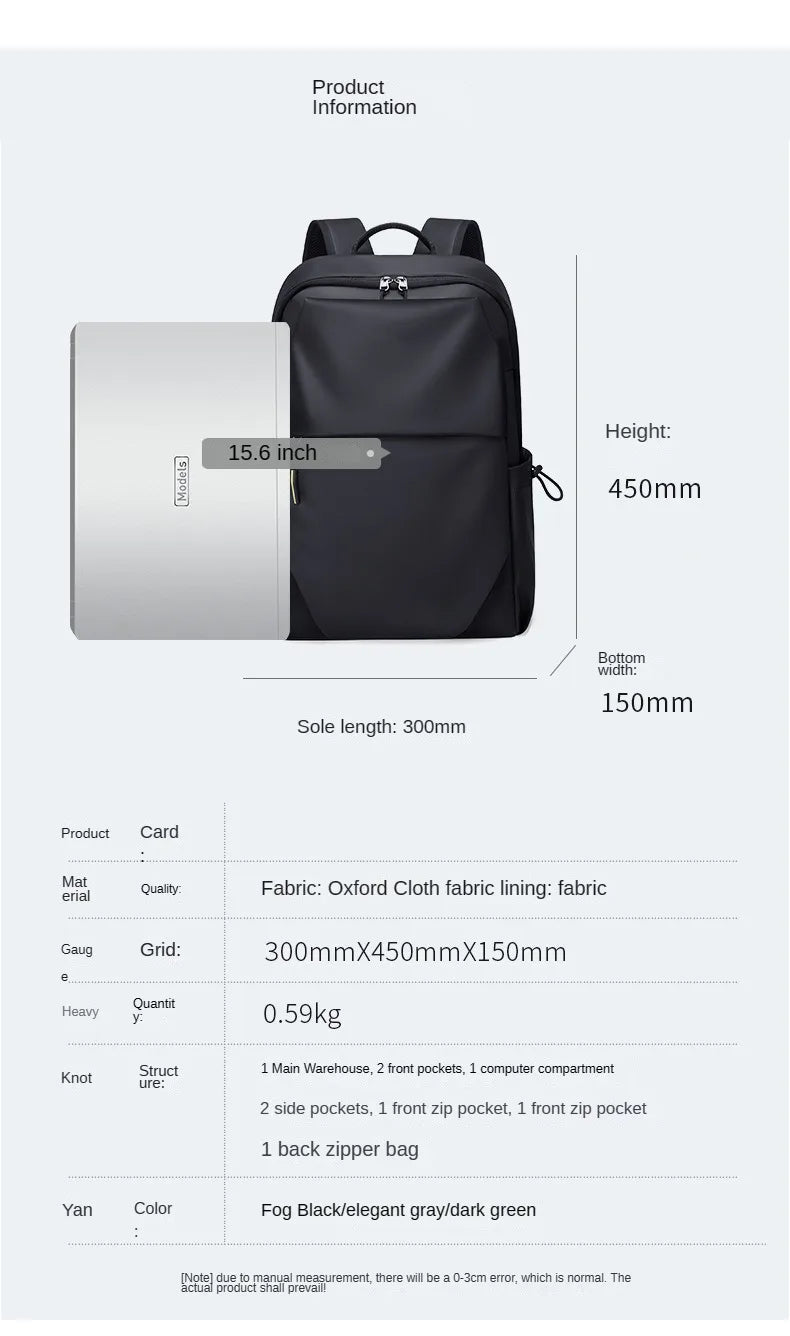 2023 Men's Backpack Multifunctional Waterproof Bags For Male Business Laptop Backpack USB Charging Bagpack Nylon Casual Rucksack
