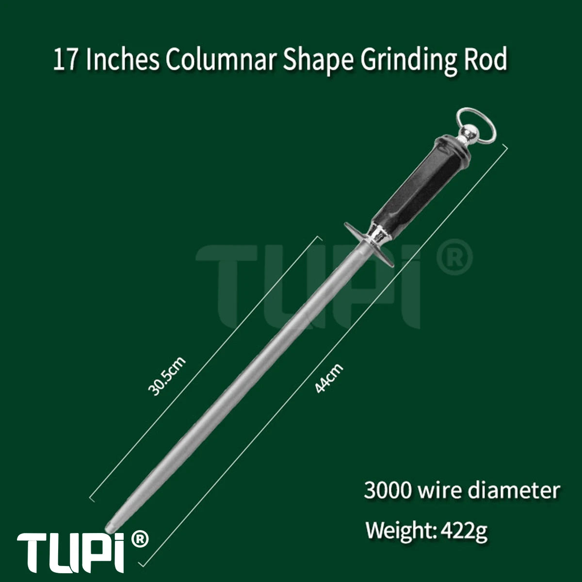 TUPI professional knife sharpener Chef Knife Sharpening Rod with comfort Handle Premium High Quality Steel Tool Kitchen Knives