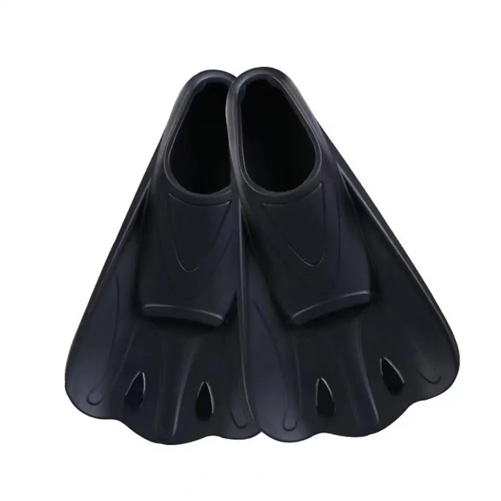 1 Pair Swim Fins Comfortable Non-slip Professional Auxiliary Training Silicone Short Swimming Training Flippers Water Sports