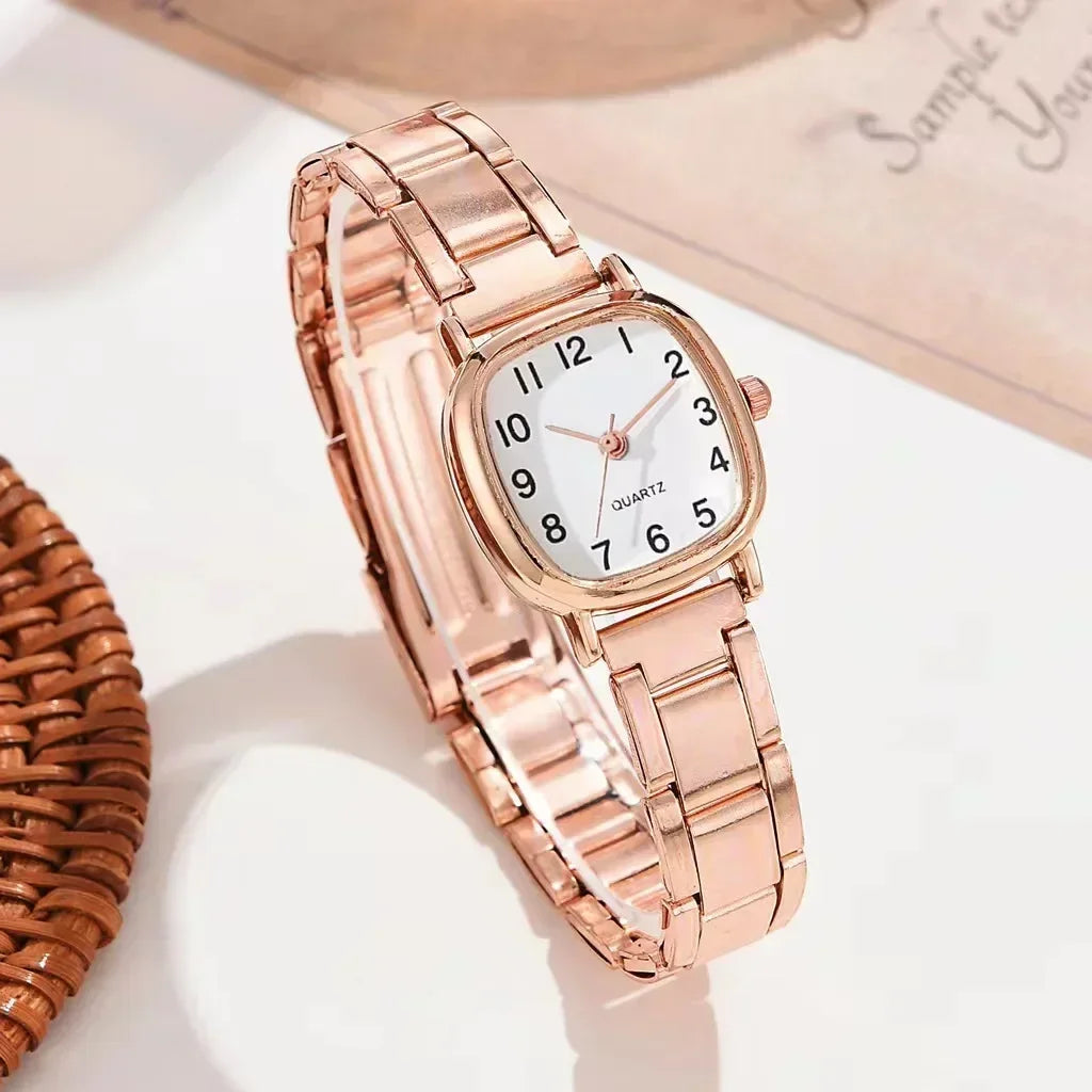 Luxury Watches for Women Fashion Analog Quartz Watch Steel Band Wristwatch Ladies Watches Casual Bracelet Watch Gifts for Women