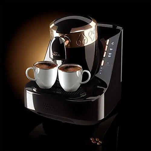 Automatic Turkish/Greek Coffee Machine, USA 120V UL, Black/Copper (Gold)