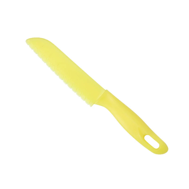 Kids Knife Plastic Fruit Sawtooth Cutter Safe Kitchen Chef Bread Lettuce Toddler Cooking Paring Knives Children's Knife For Kids
