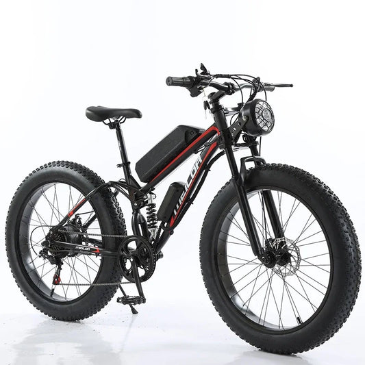 FEIVOS W3 1000W 48V snow tires Electric bicycle Aluminum 26 inch e bike with shock absorber Free shipping electric mountain bike