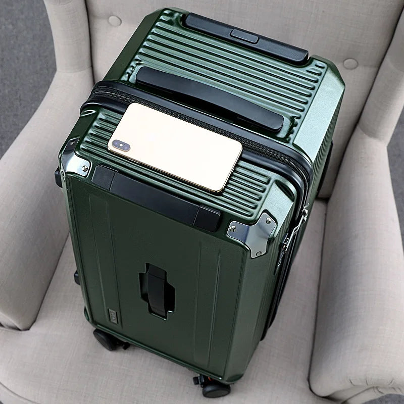 Fashion travel suitcase universal wheel password thickened trolley luggage 22/26/30 inch high value luggage for men and women