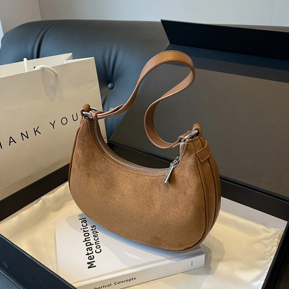 Women Tote Bags Casual Hobo Bag Crossbody Crescent Shoulder Bag Half Moon Chest Purses Female Fashion Travel Shopper Handbag