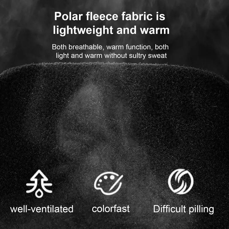 Neck Gaiters For Men Polar Fleece Adjustable Elastic Neck Warmer For Men Windproof Winter Warming Supplies For Women Men Females