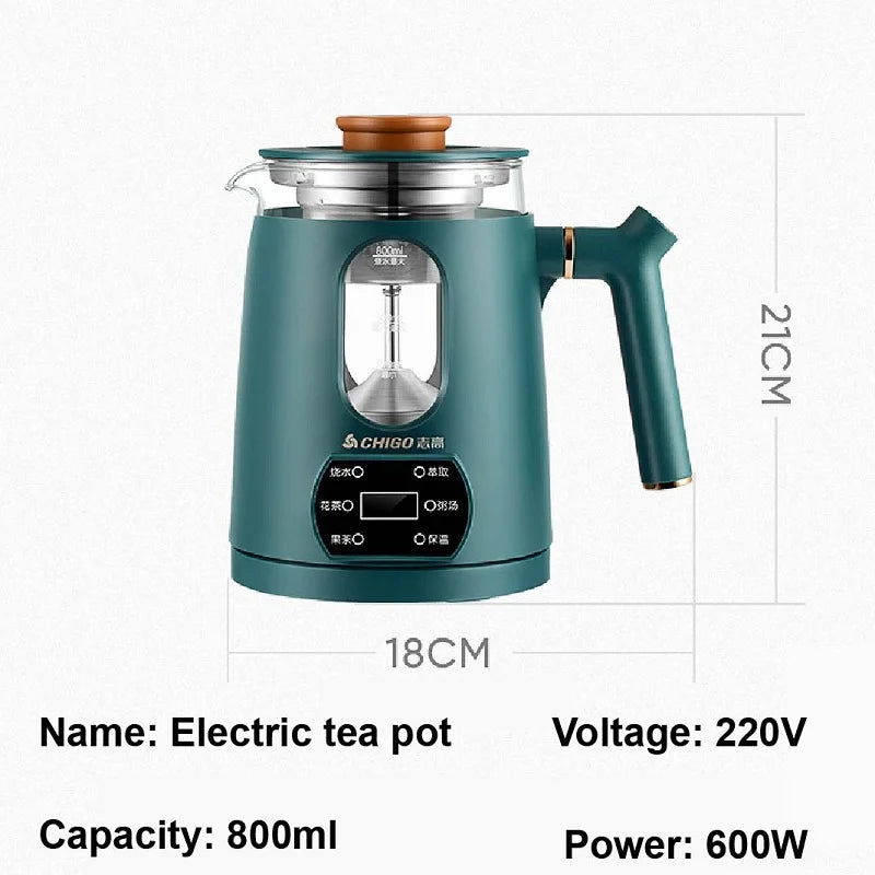 110V 220V 800ml Smart Tea Maker Portable Tea Making Machine Home Health Kettle Automatic Keep Warm Multifunction Flower Teapot