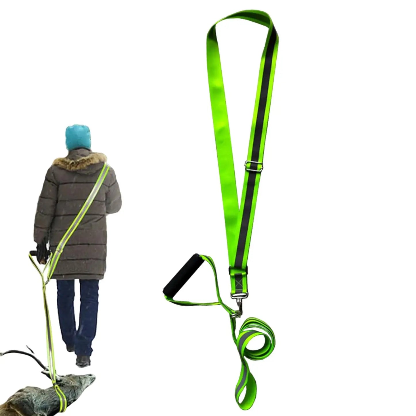 Deer Drag and Harness for Men Easy to Use with Comfort Grip Hunting Accessories Outdoor Equipment Deer Puller Dragging Pull Rope
