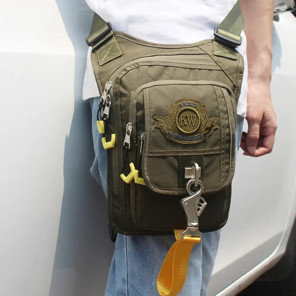 High Quality Waterproof Oxford Waist Fanny Pack Motorcycle Rider  Travel Small Messenger Shoulder Hip Belt Leg Bag New