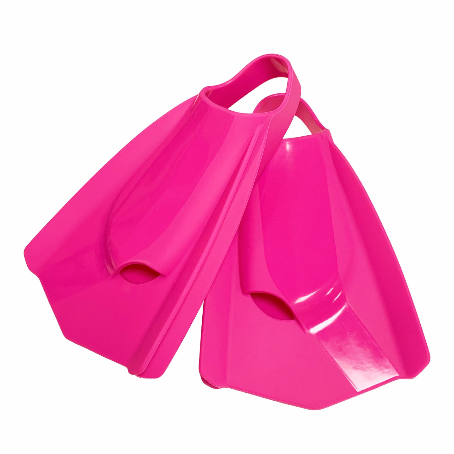 Unisex Adult Powerfin Professional Swim Training Fins Comfortable Silicone Short Blade Flippers Left-Right Design with Open Heel