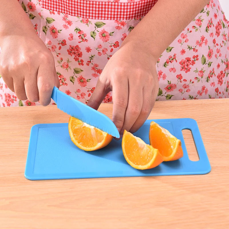 Kids Knife Plastic Fruit Sawtooth Cutter Safe Kitchen Chef Bread Lettuce Toddler Cooking Paring Knives Children's Knife For Kids