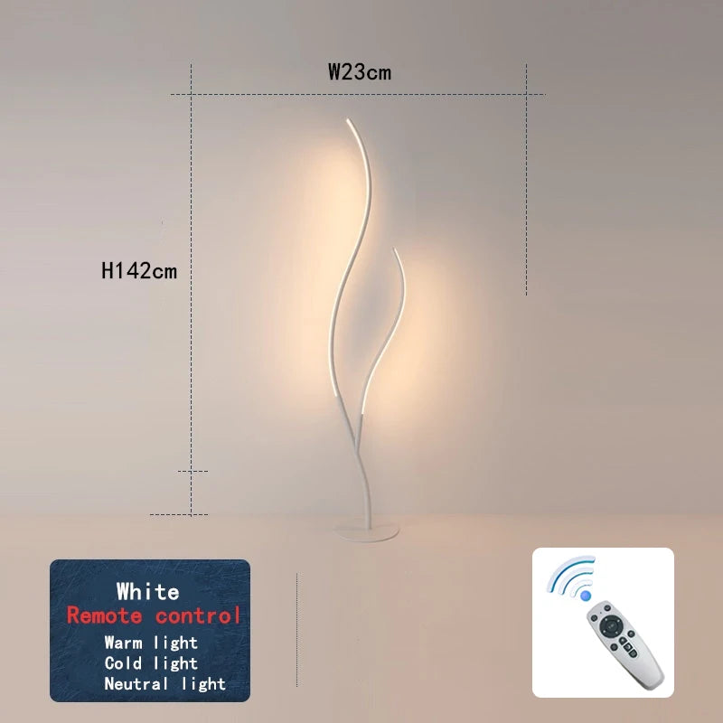 Tree Floor Lamps Minimalist smart rgb Lamp For Studio Bedroom arc lamp Indoor Decoration Led Creative Sofa Living Room Light