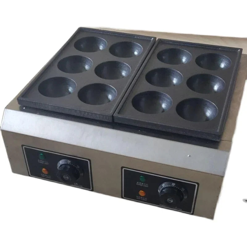Big Size Takoyaki Maker 8cm Octopus Balls Making Machine Iron Grill Snack Machine Gas / Electric Griddle