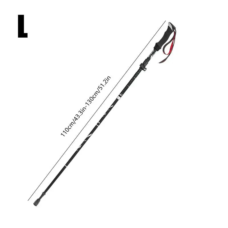 Trekking Poles Colorful Aluminum Alloy Poles For Trekking Ultralight Folding Walking Sticks Hiking Gear For Backpacking Camping