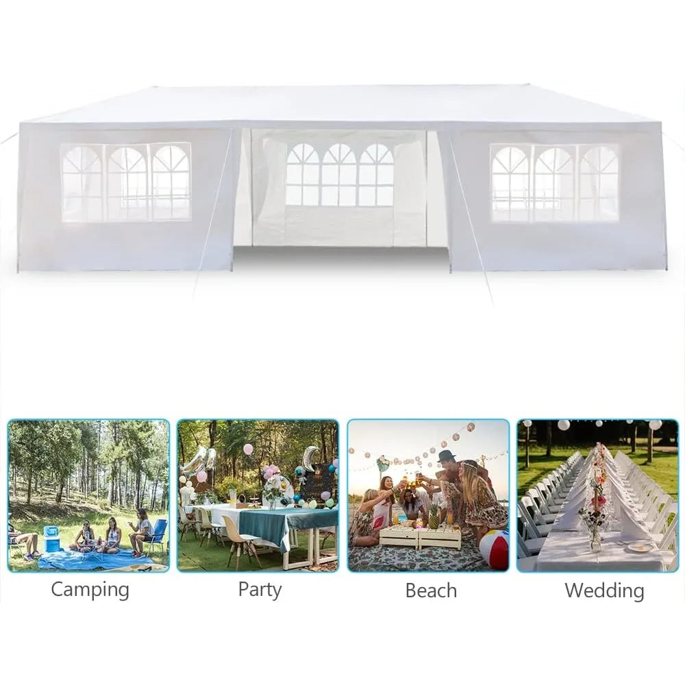 Outdoor pavilion, rain shelter, party tent, pavilion, outdoor carport, side wall detachable sunshade