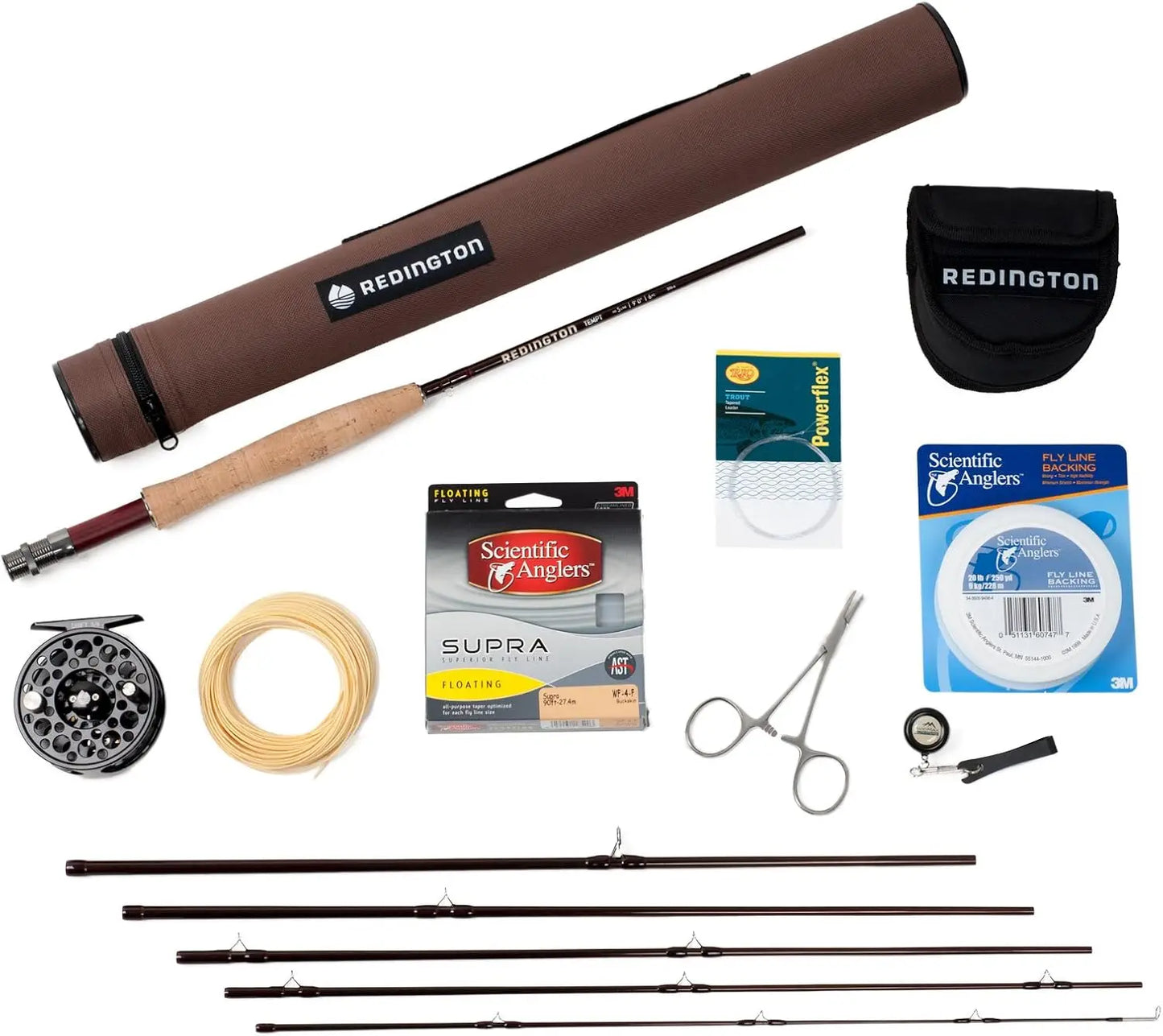Fly Fishing Field Kit, Fly Rod and Reel Combo Starter Kit, Fly Line and Carrying Case Included