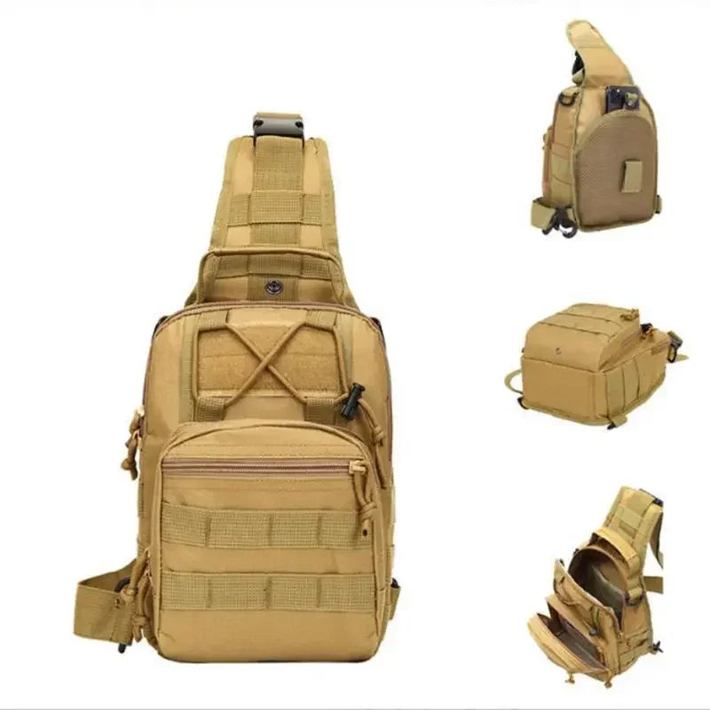 Sling Backpack Camping Adjustable Shoulder Sling Bag Small Sling Daypack For Travel Trekking Hiking Walking Biking