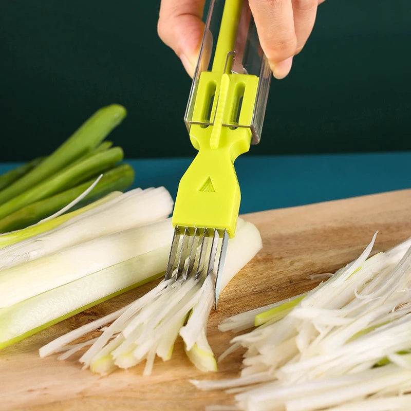 Kitchen Shred Onion Slicers Multi-Purpose Stainless Steel Chopping Onion Knife Kitchen Gadgets For Tomato Onion Cutter Tools