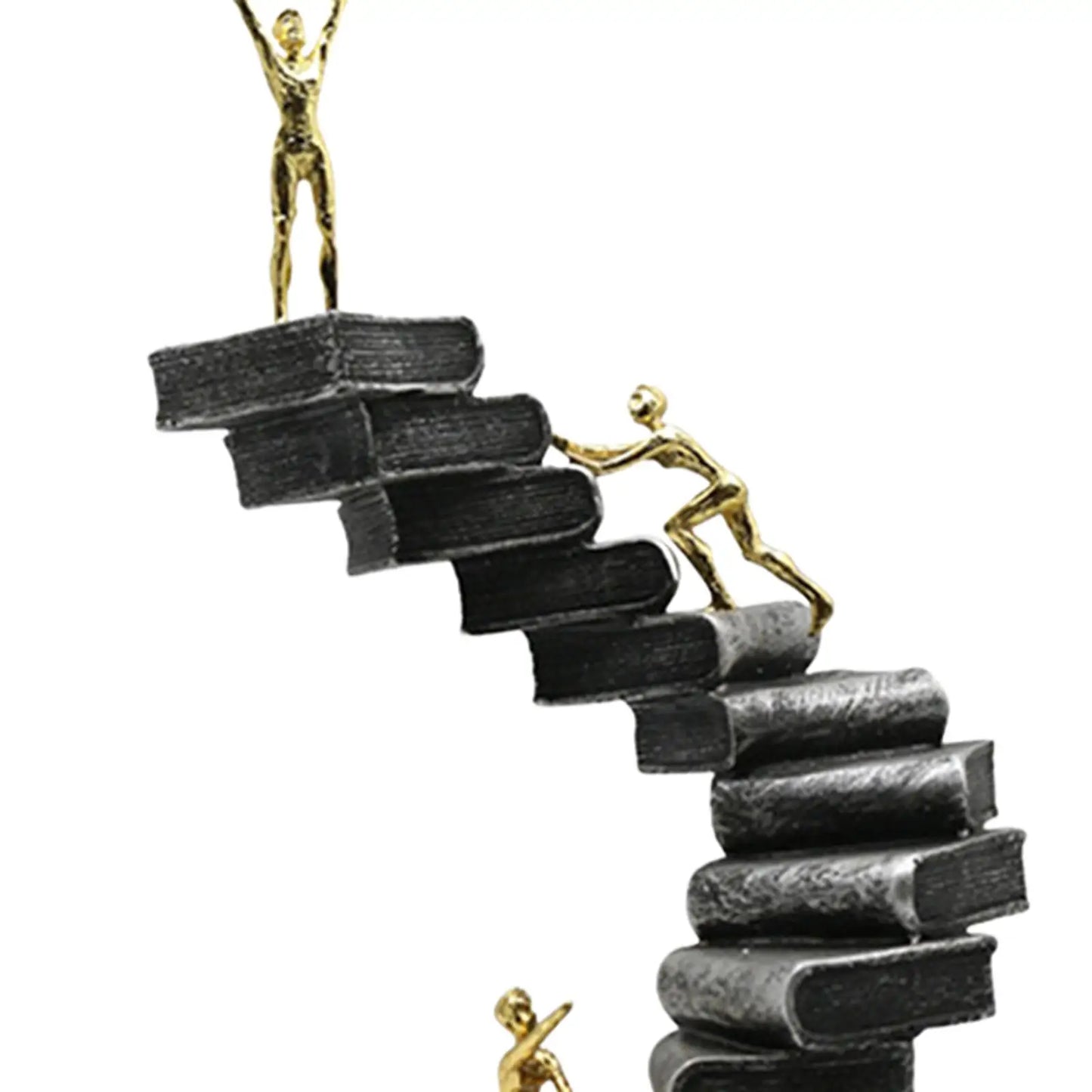 Ladder Sculpture Resin Collectible Statue Art Thinker Statues for Study Room Living Room Desktop Mantelpiece Abstract Figure